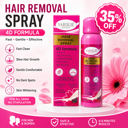 USA Sensitive Hair Removal Spray for Legs & Body with Rose Extracts – Fast, Effective & Painless