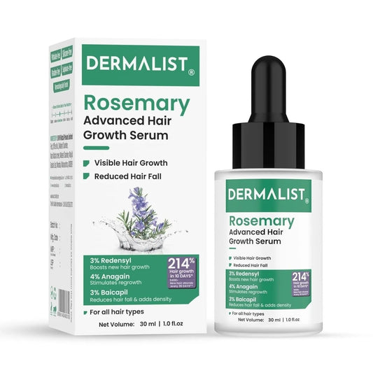 Dermalist Rosemary Hair Growth Non-Greasy Scalp Serum for Men & Women – 30 ml